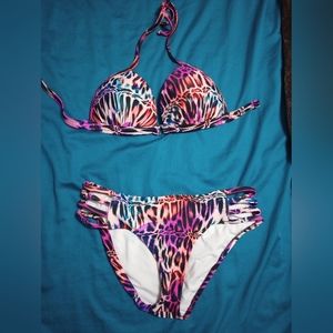 Pink Leopard Print bikini